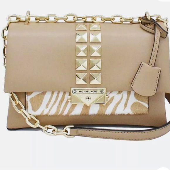 MK Michael Kors Cece Medium Lady
Shoulder Bag Crossbody 
Handbag Satchel Camel - Picture 7 of 17